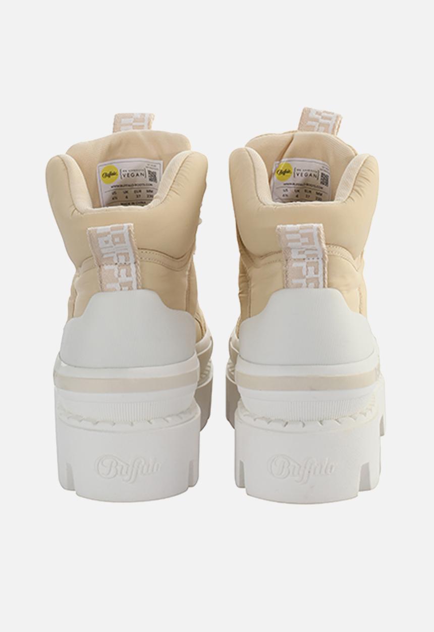 BUFFALO - Raven lace up mid - cream