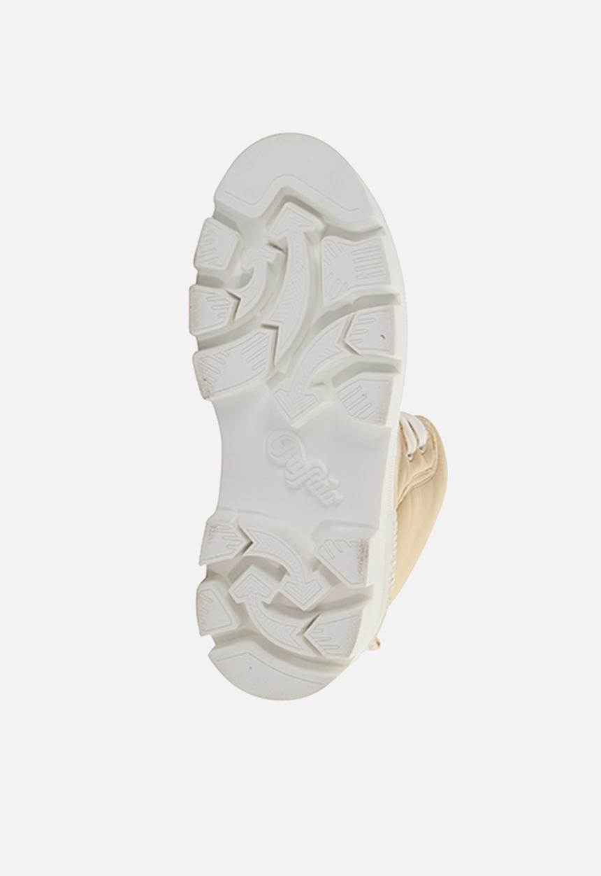 BUFFALO - Raven lace up mid - cream