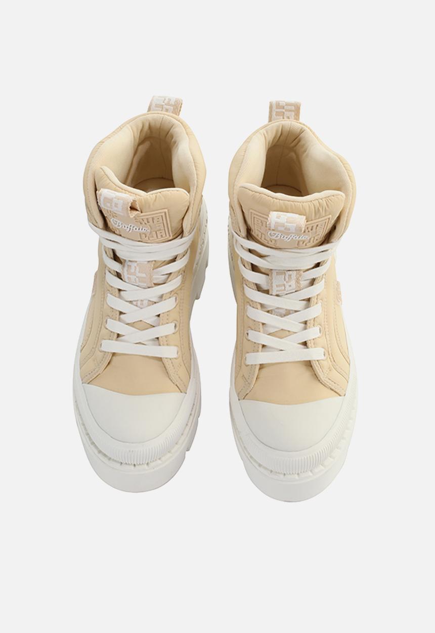 BUFFALO - Raven lace up mid - cream