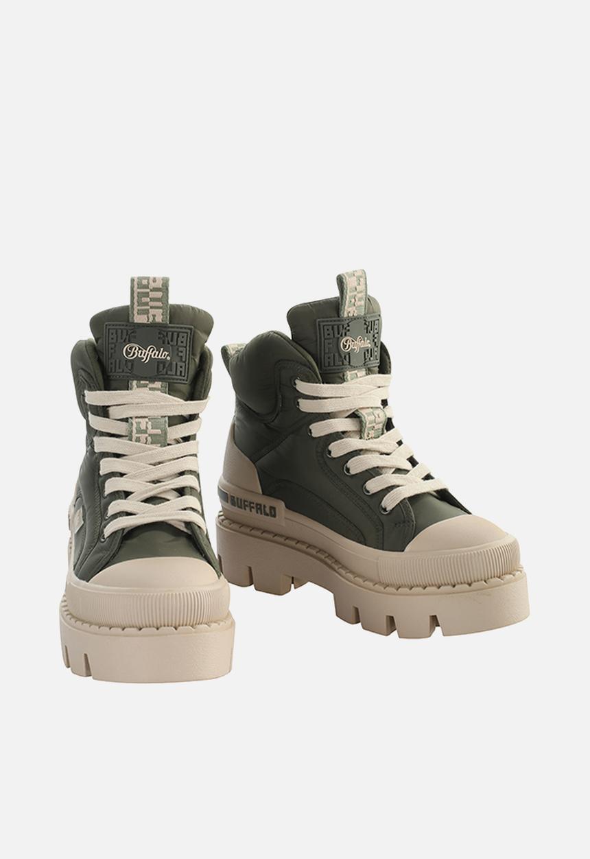 BUFFALO - Raven lace up mid - khaki