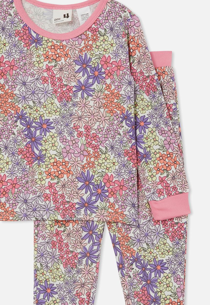 Cotton On - Cady long sleeve pyjama set - vanilla/itty bitty floral