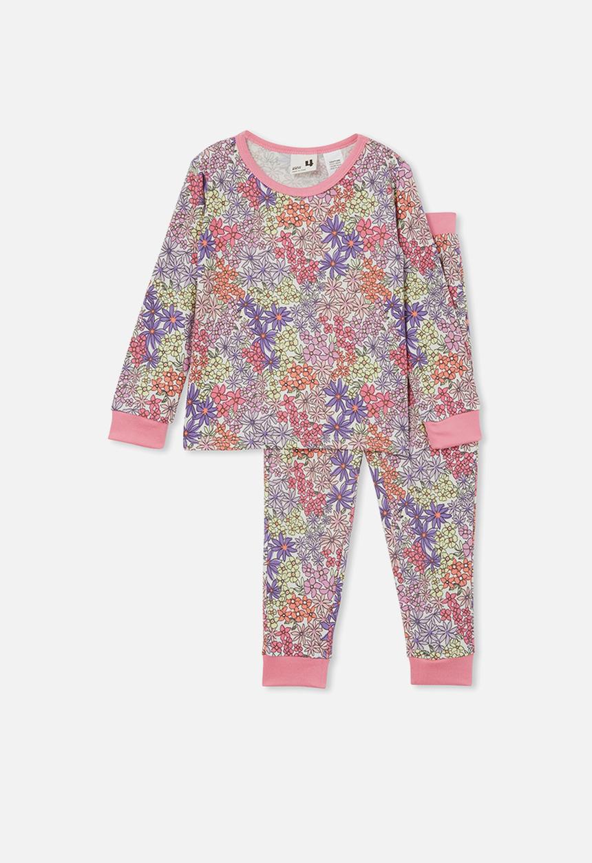 Cotton On - Cady long sleeve pyjama set - vanilla/itty bitty floral