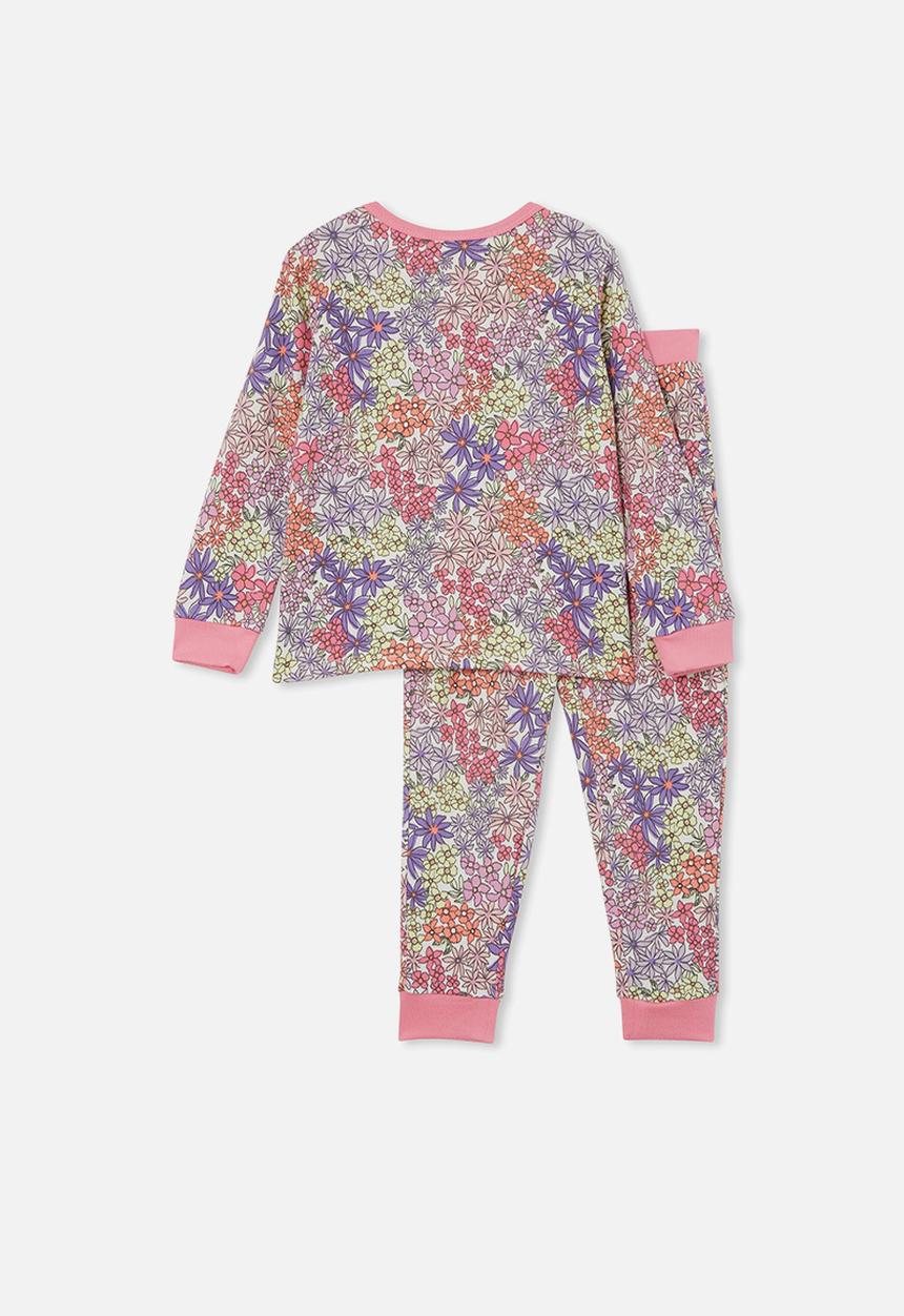 Cotton On - Cady long sleeve pyjama set - vanilla/itty bitty floral