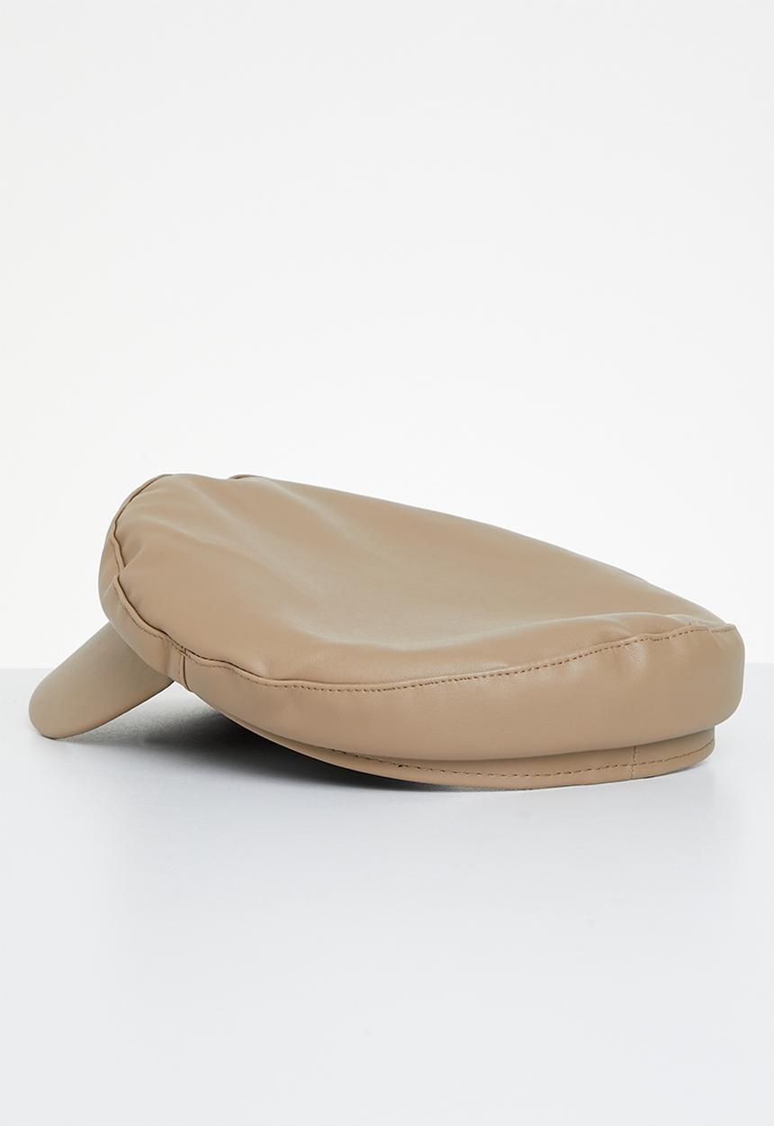 Superbalist - Faux leather baker boy - beige