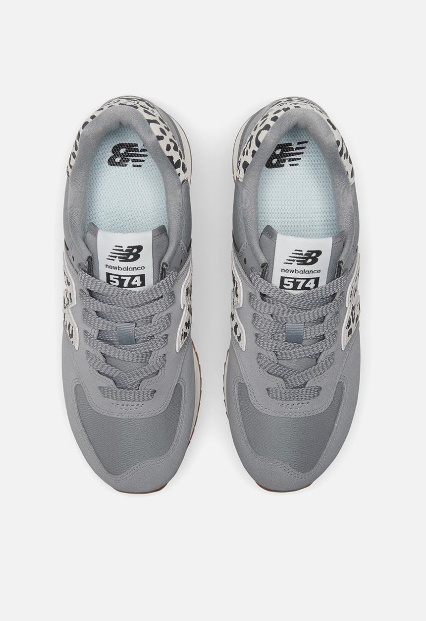New Balance  - 574+ - animal print pack / game plan styles - shadow grey (056)