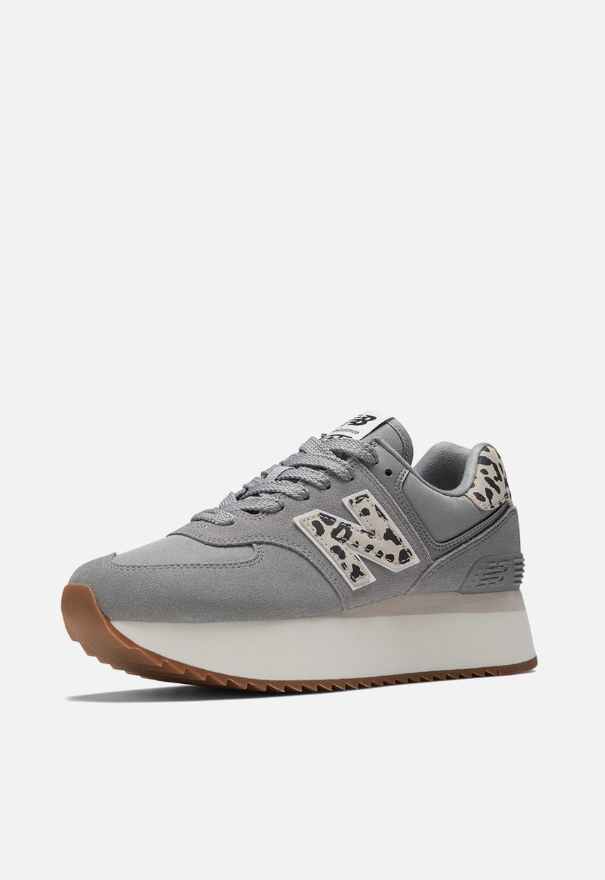 New Balance  - 574+ - animal print pack / game plan styles - shadow grey (056)