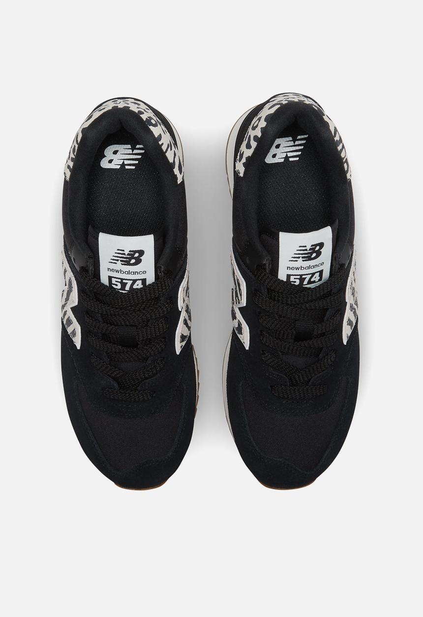 New Balance  - 574+ - animal print pack / game plan styles - black (001)