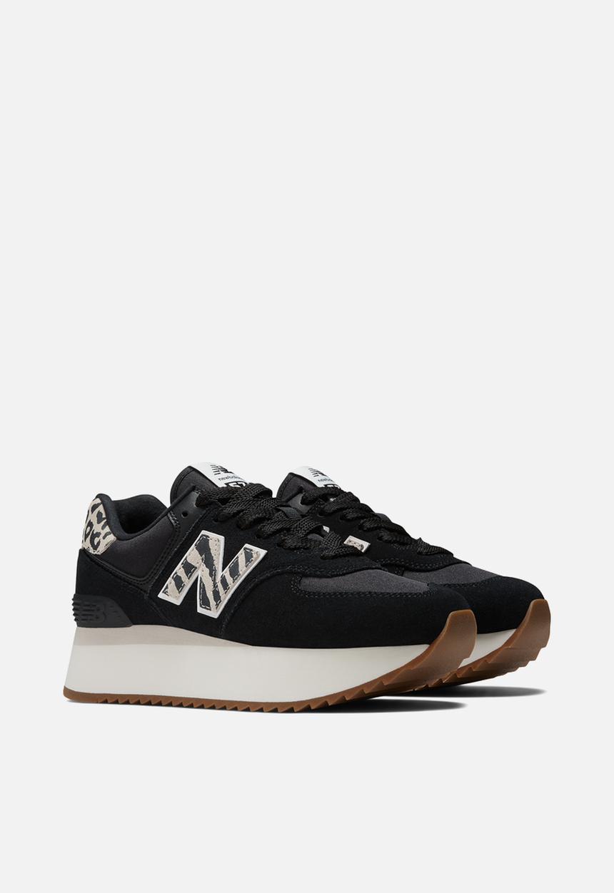 New Balance  - 574+ - animal print pack / game plan styles - black (001)