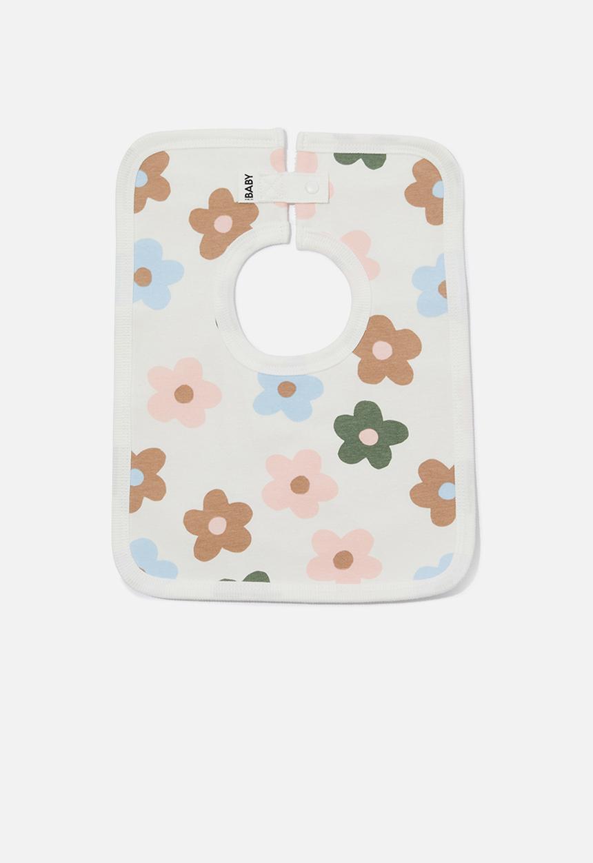 Cotton On - The square bib - vanilla/blair floral
