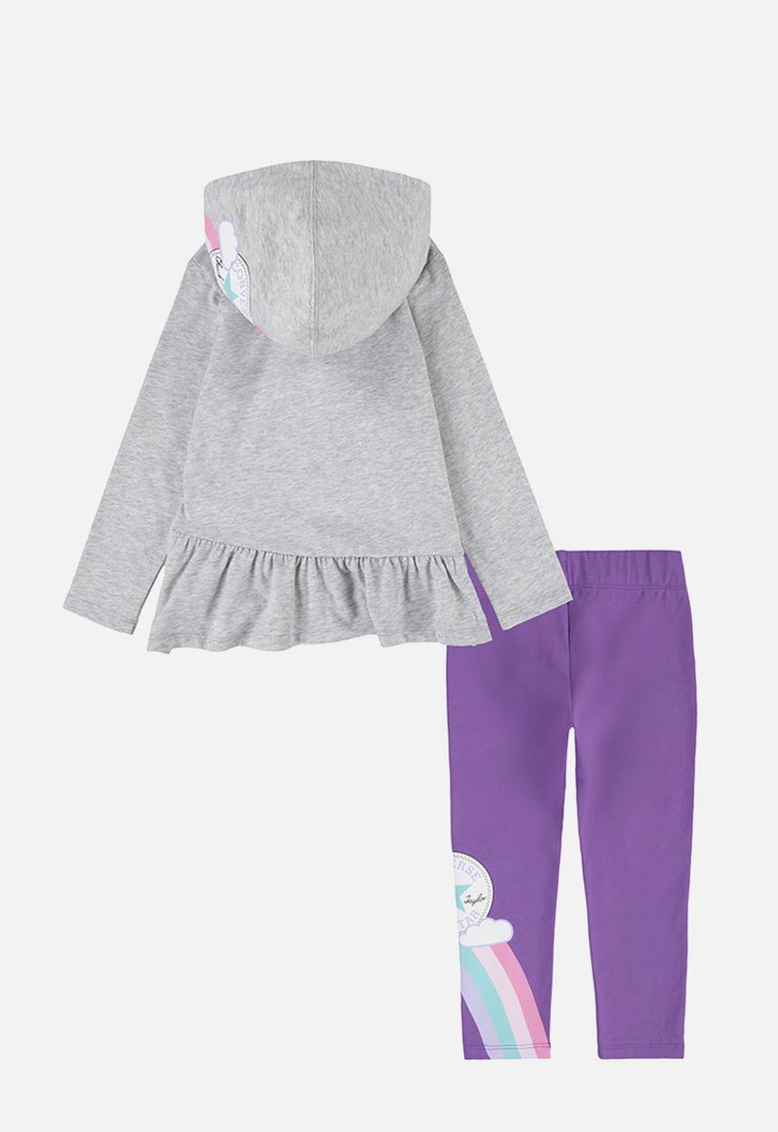 Converse - Cnvg unicon peplum hoodie & le - pixel purple
