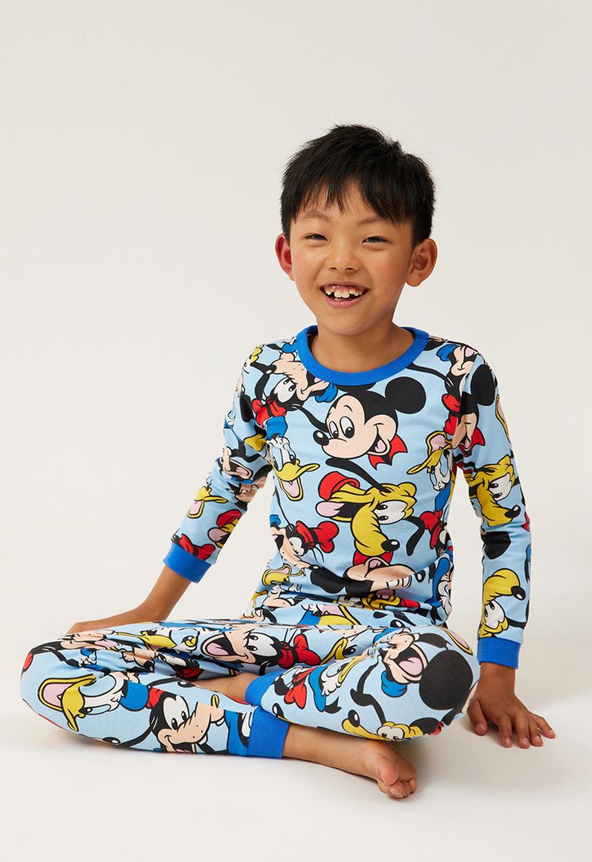Cotton On - Orlando long sleeve pyjama set licensed - lcn dis sky haze