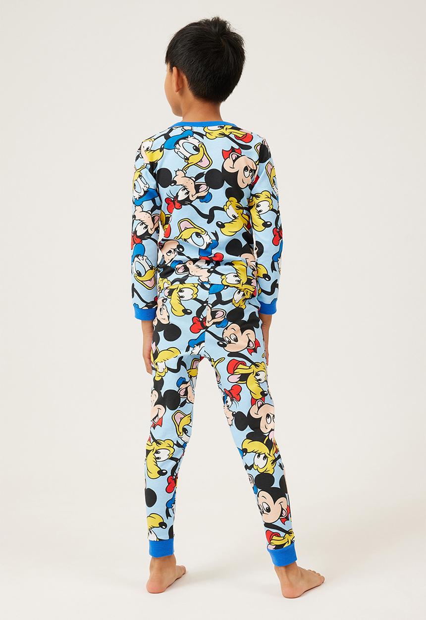 Cotton On - Orlando long sleeve pyjama set licensed - lcn dis sky haze