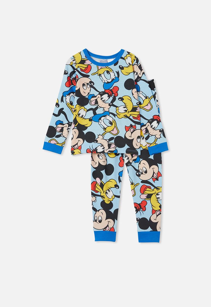 Cotton On - Orlando long sleeve pyjama set licensed - lcn dis sky haze