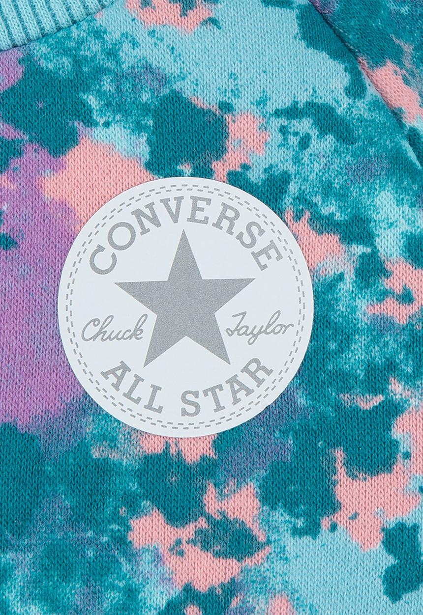 Converse - Cnvg printed crew & jogger set - bleached coral