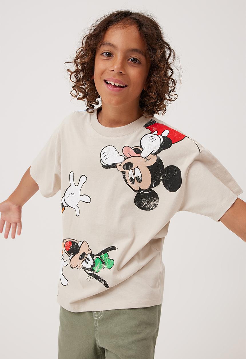 Cotton On - License drop shoulder tee - lcn dis rainy day/mickey goofy & daffy