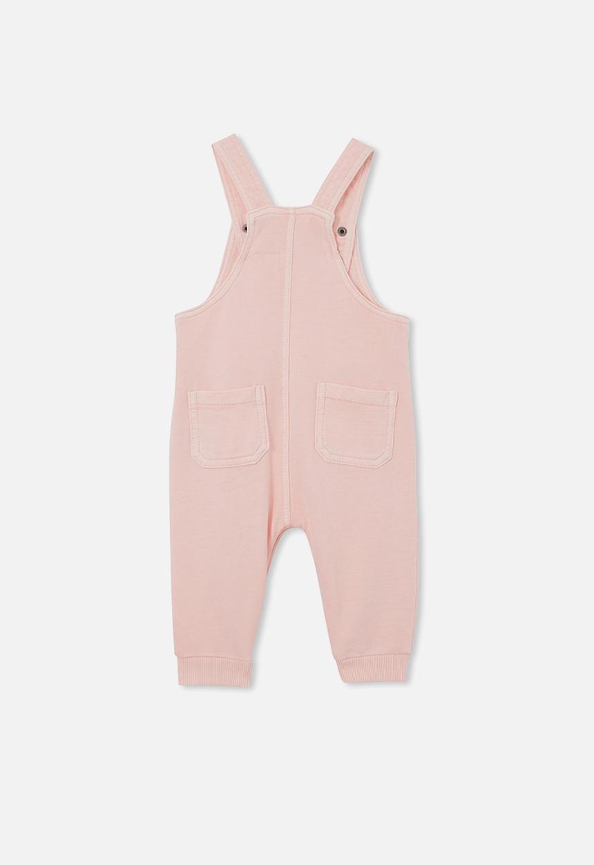 Cotton On - Sam fleece overall - pinky wash