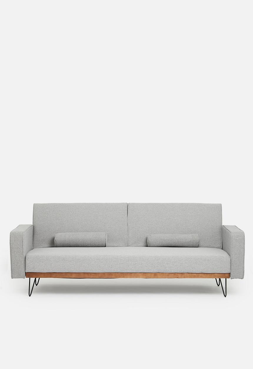 SF Collection - Stockholm 3 seater sofa bed - moonlight grey