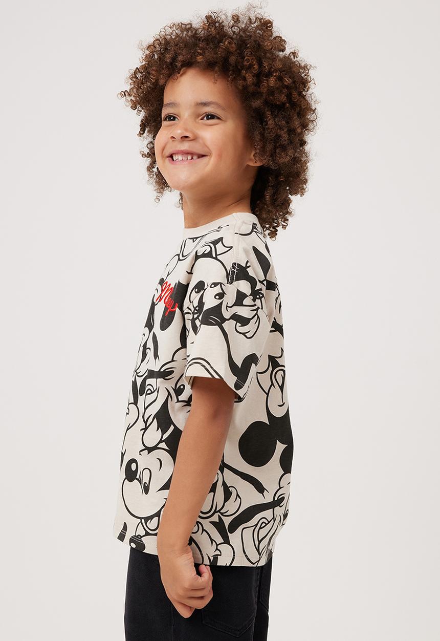 Cotton On - License drop shoulder - lcn dis rainy day/mickey and friends yardage