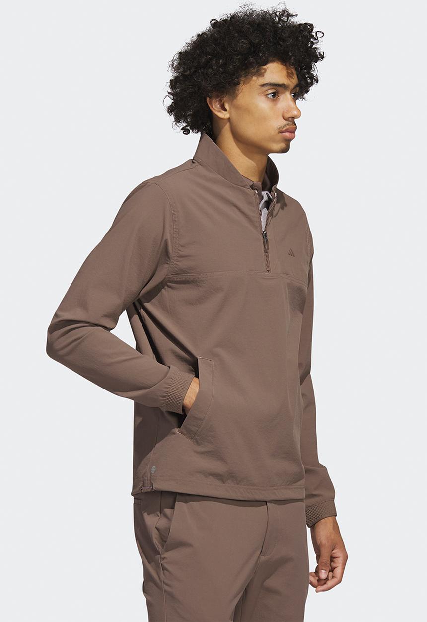 adidas Performance - Adicross stretch pullover  anorak - earth strata