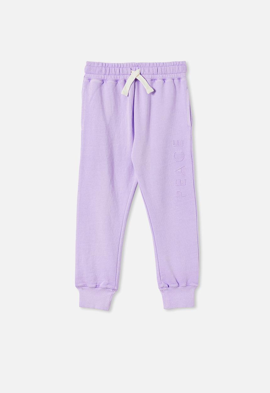 Cotton On - Skye trackpant - lilac drop wash/peace