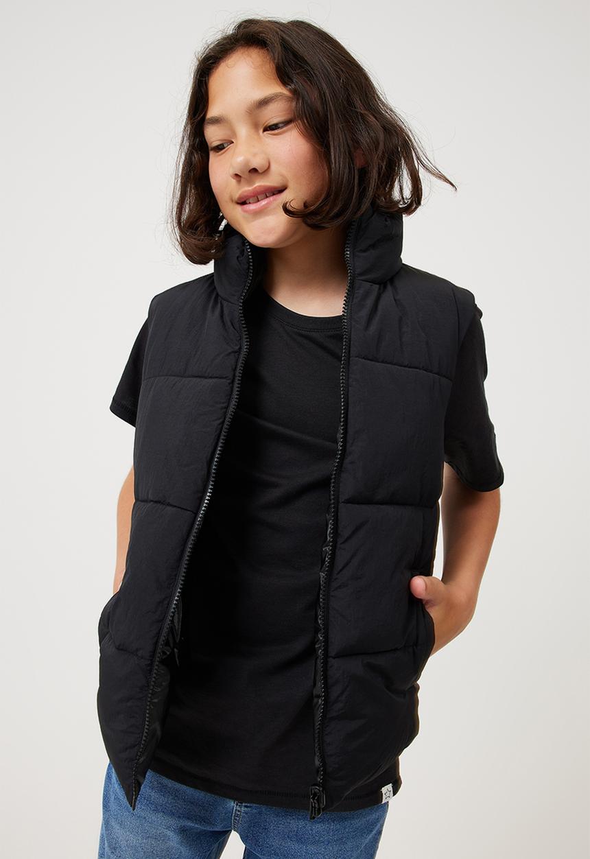 Cotton On - jamie reversible puffer vest - black