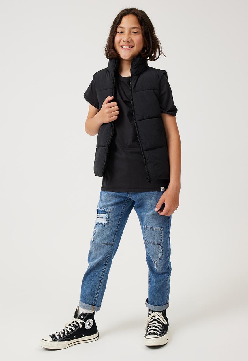 Cotton On - jamie reversible puffer vest - black