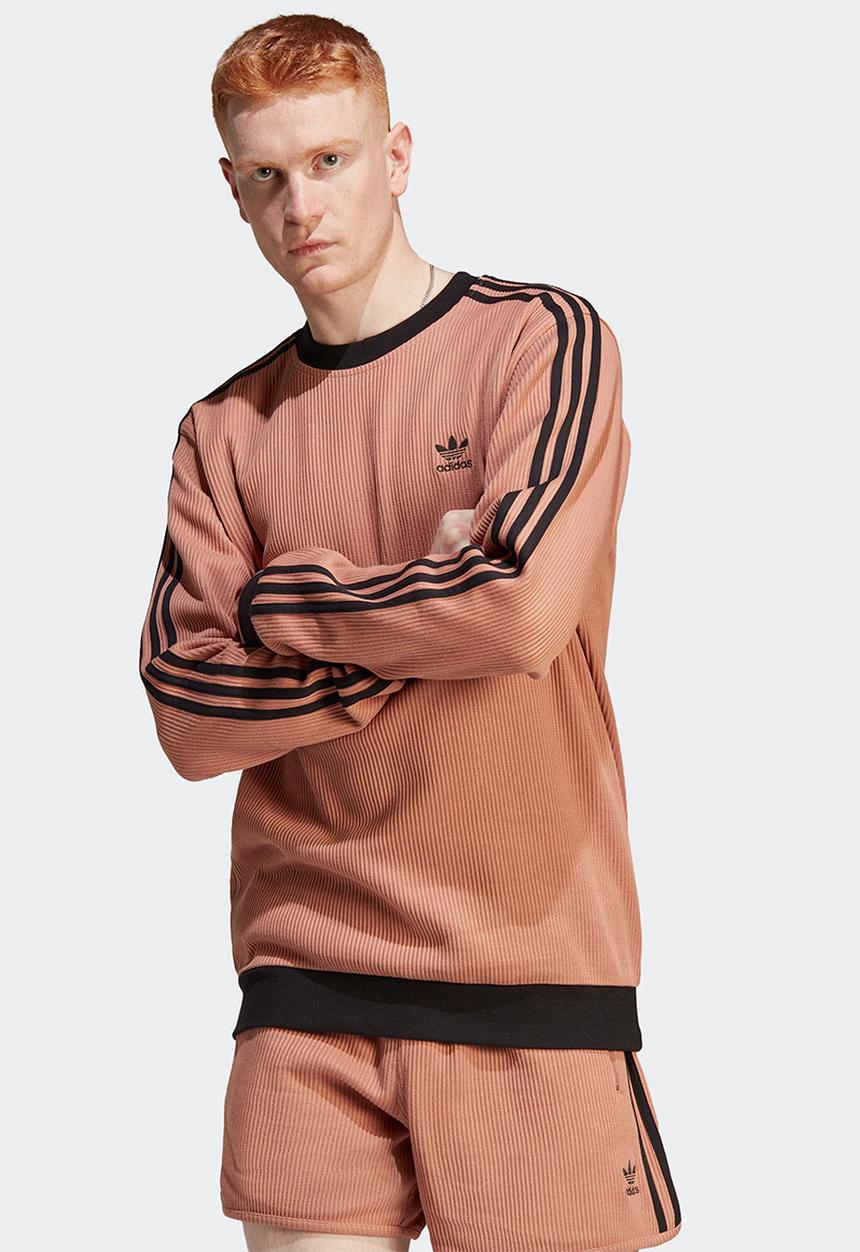 adidas Originals - Adicolour classics waffle crew - clay strata