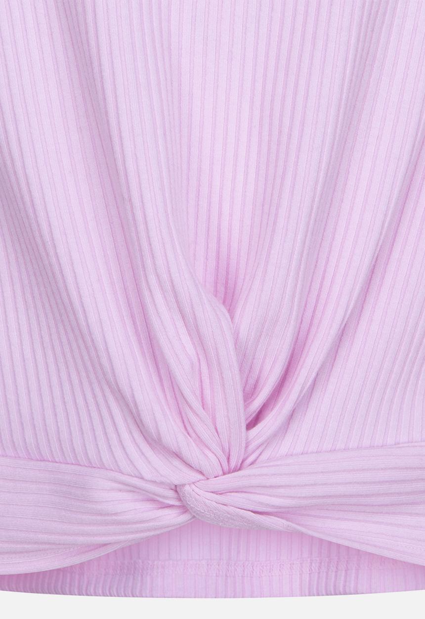 Converse - Cnvg long sleeve rib knit top - pink foam
