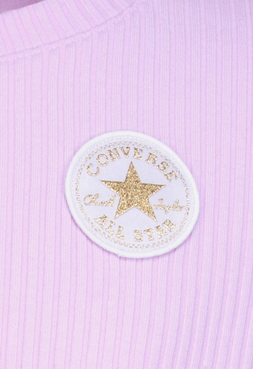 Converse - Cnvg long sleeve rib knit top - pink foam