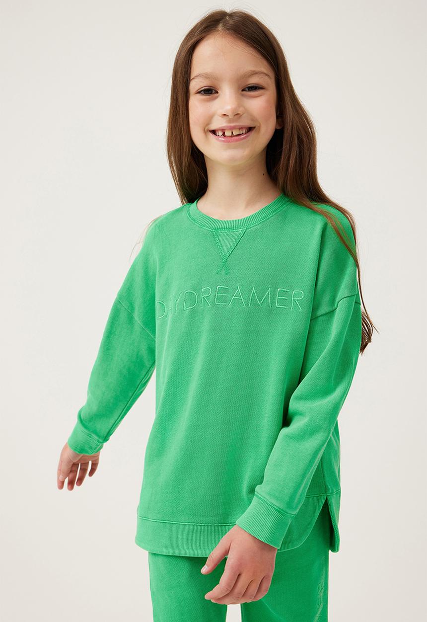 Cotton On - Dora scoop fleece crew - green splash wash/day dreamer