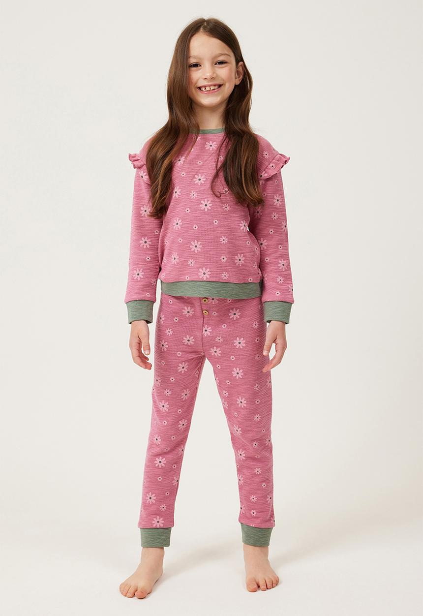 Cotton On - Sienna long sleeve pyjama set - verry berry/daisies