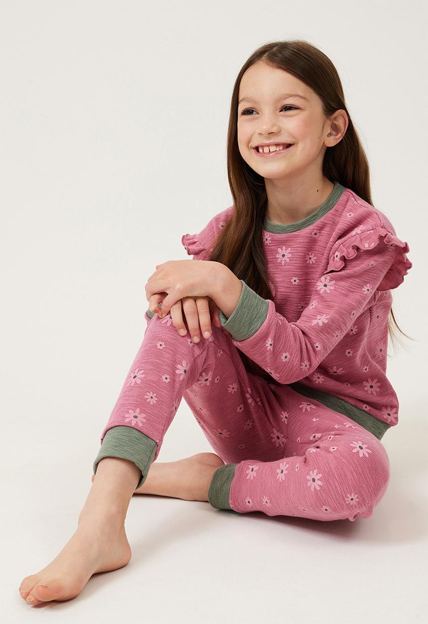 Cotton On - Sienna long sleeve pyjama set - verry berry/daisies