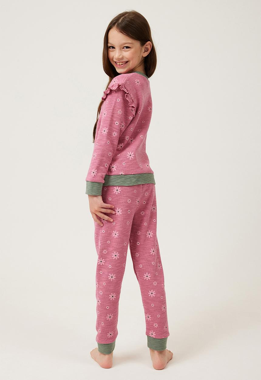 Cotton On - Sienna long sleeve pyjama set - verry berry/daisies