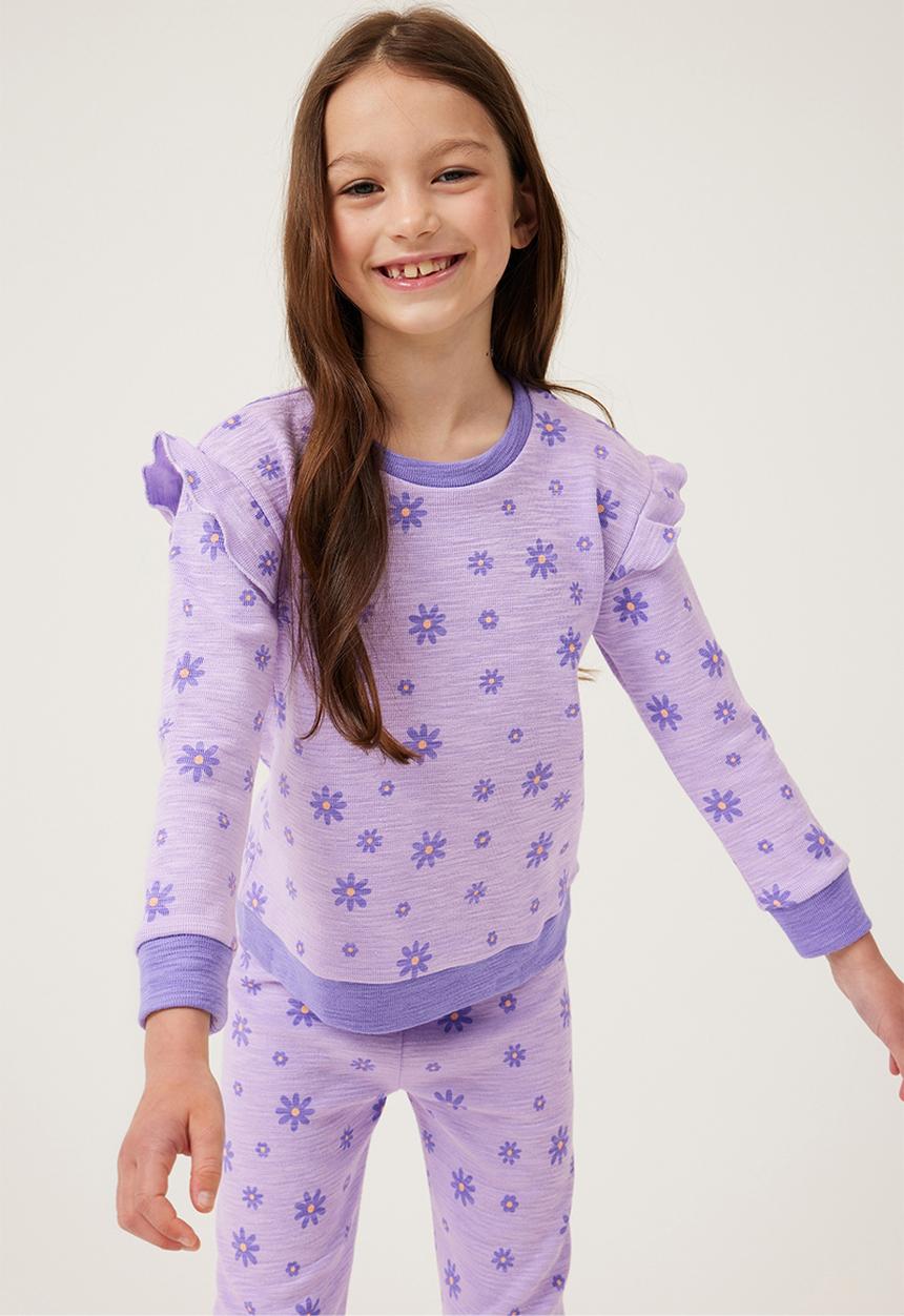 Cotton On - Sienna long sleeve pyjama set - lilac drop/daisies