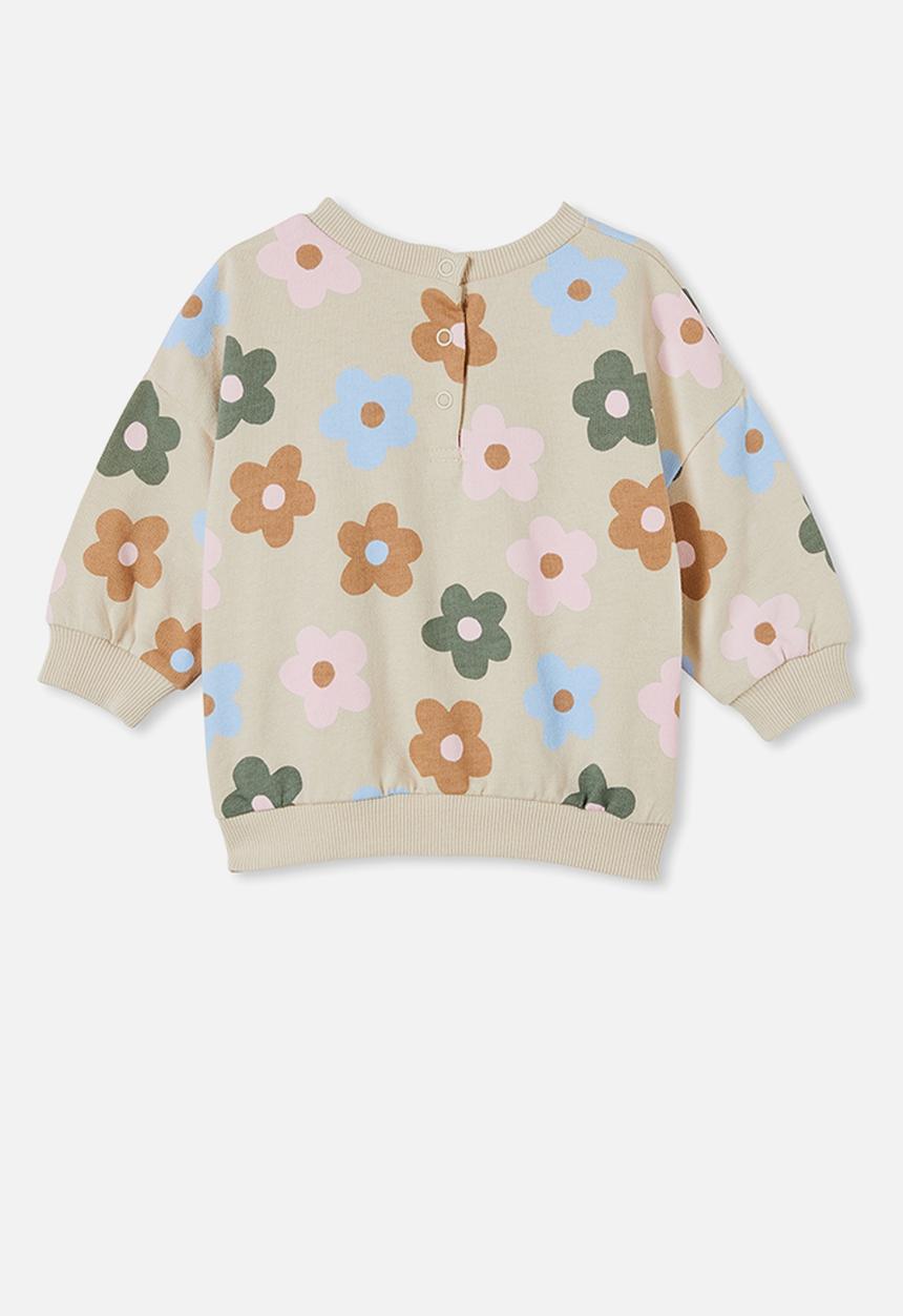 Cotton On - Ziggy drop shoulder sweater - rainy day/blair floral