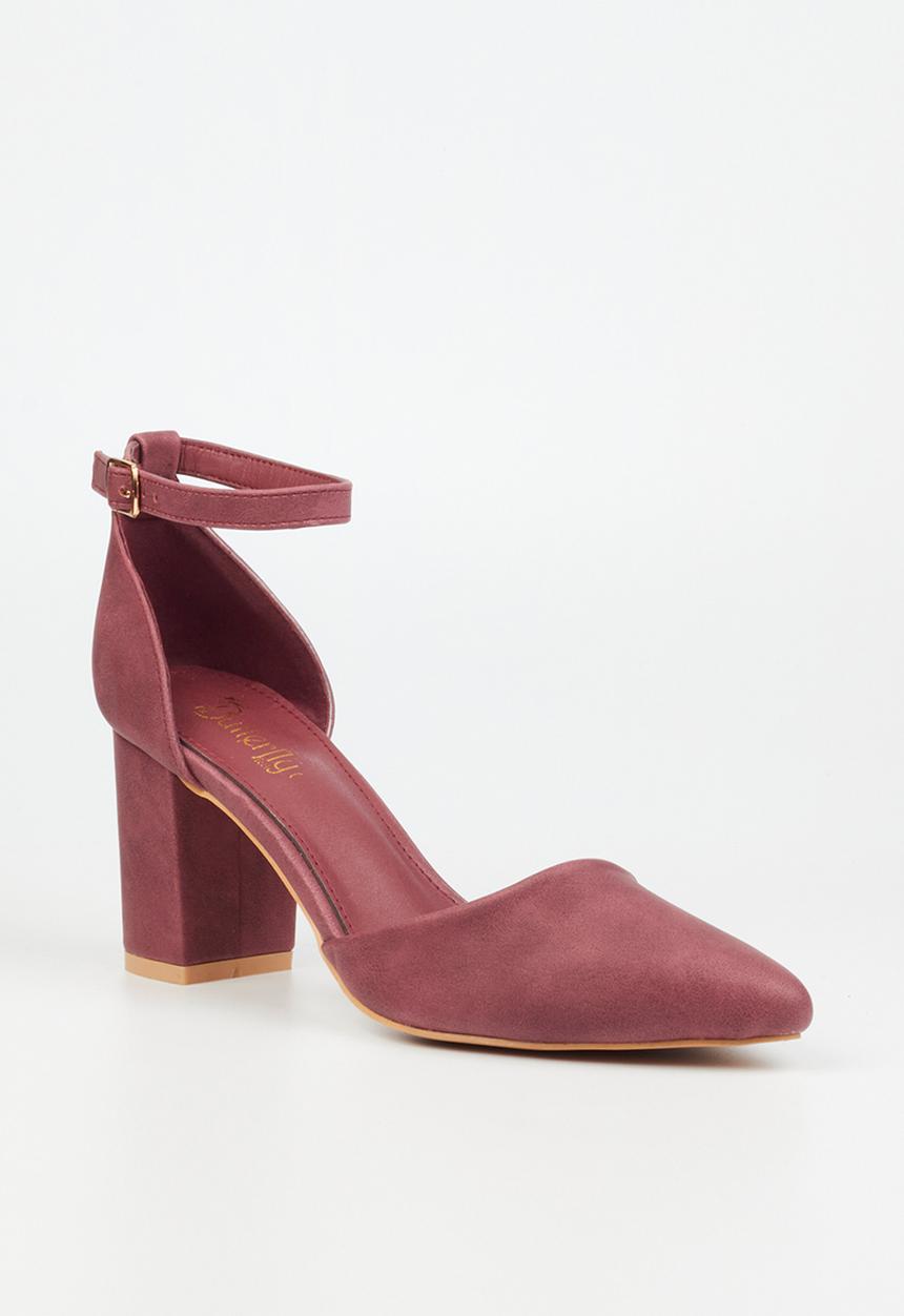 Butterfly Feet - Zara 2 court heel - burgundy