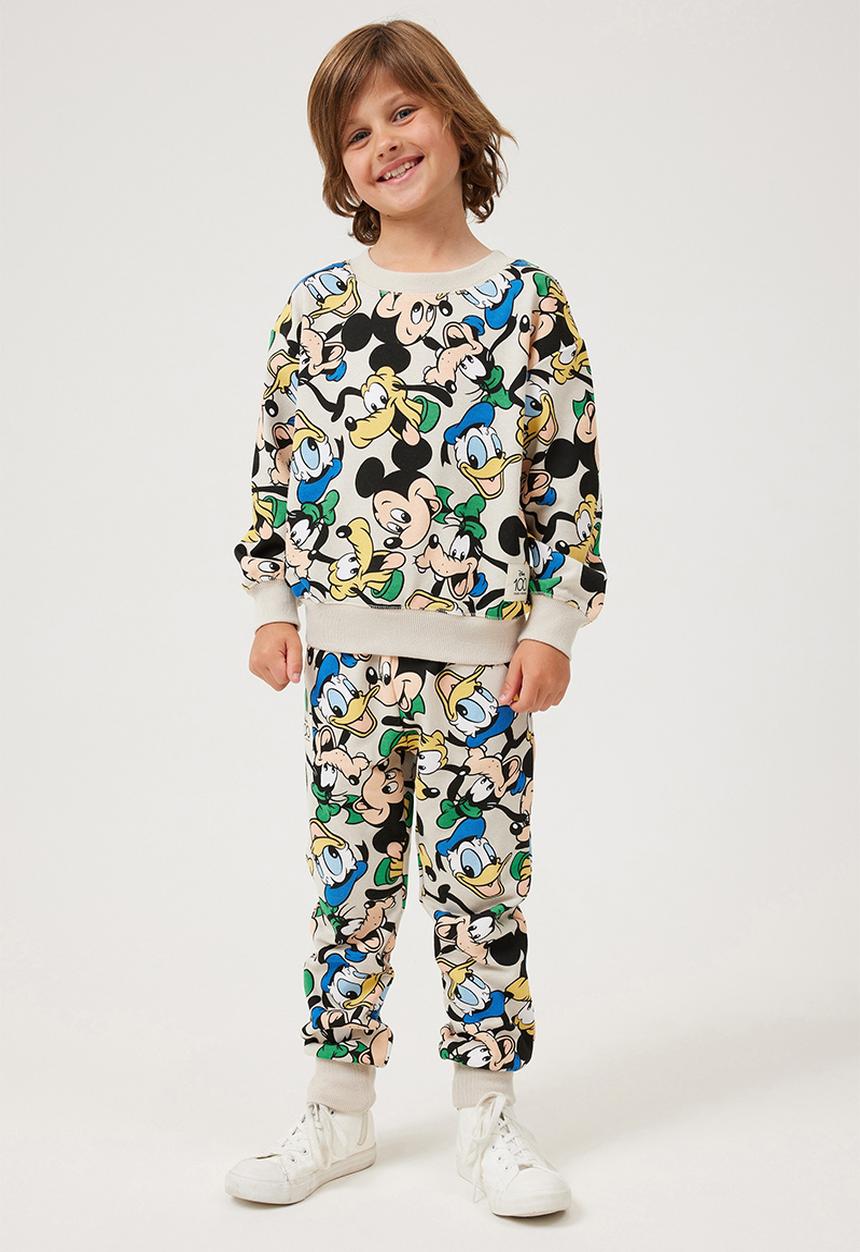 Cotton On - License dusty fleece crew neck - lcn dis rainy day/mickey yardage