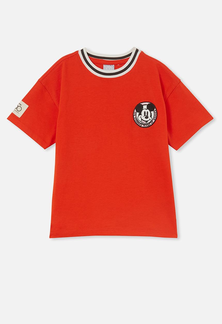 Cotton On - license short sleeve tee - lcn mickey tee/flame red