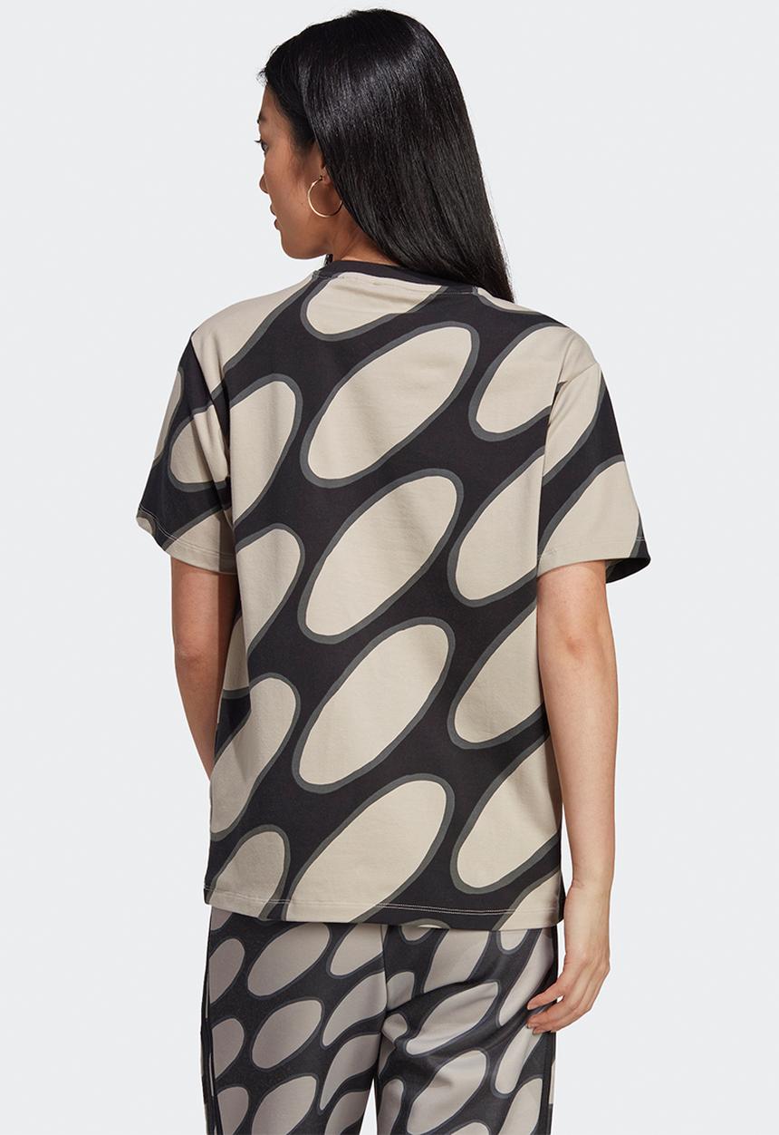 adidas Originals - T-shirt aop - light brown