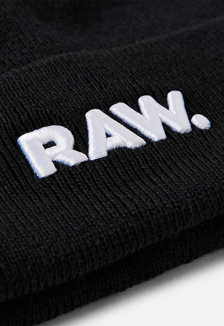 G-STAR - Effo raw long beanie - black