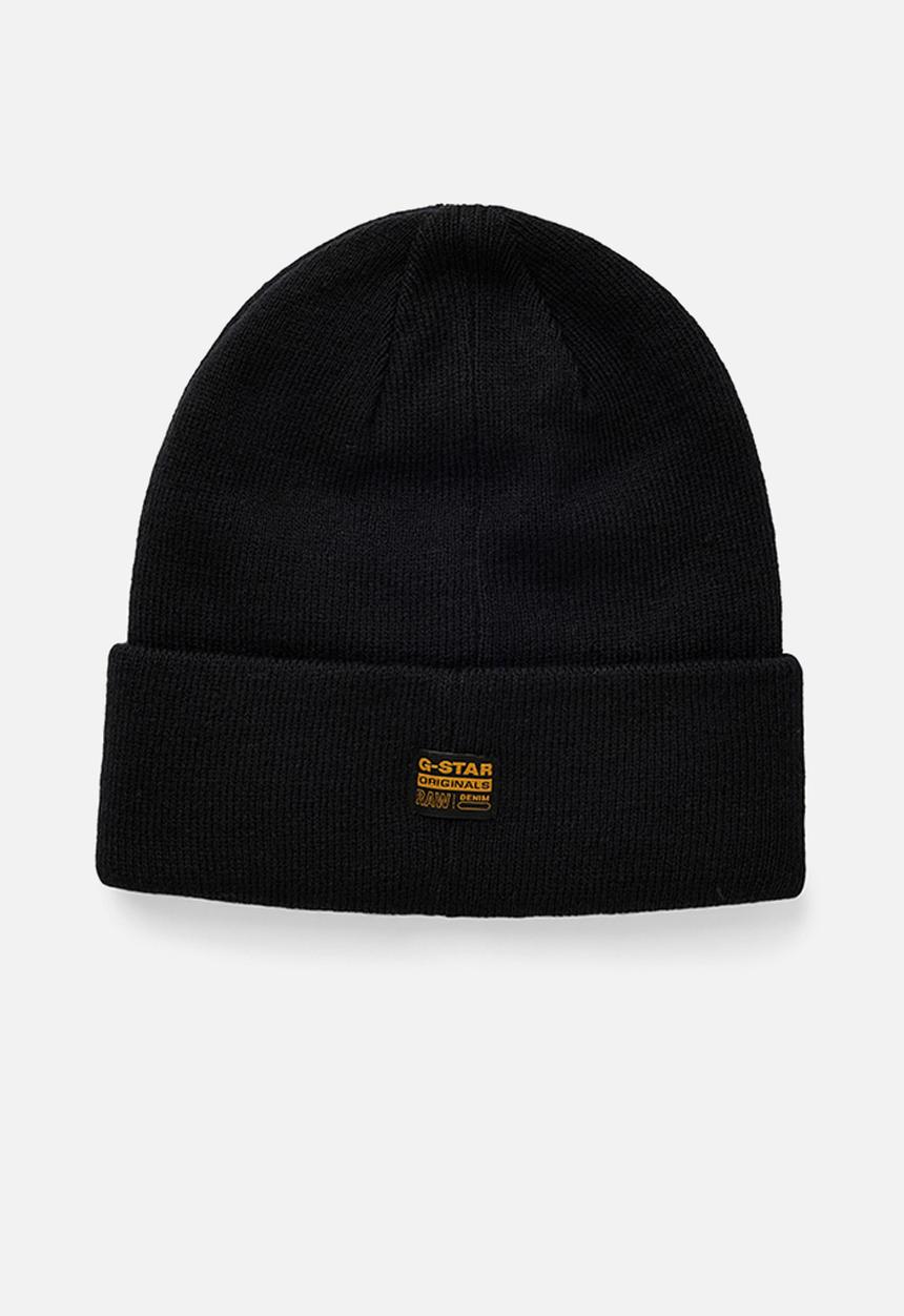 G-STAR - Effo raw long beanie - dark black