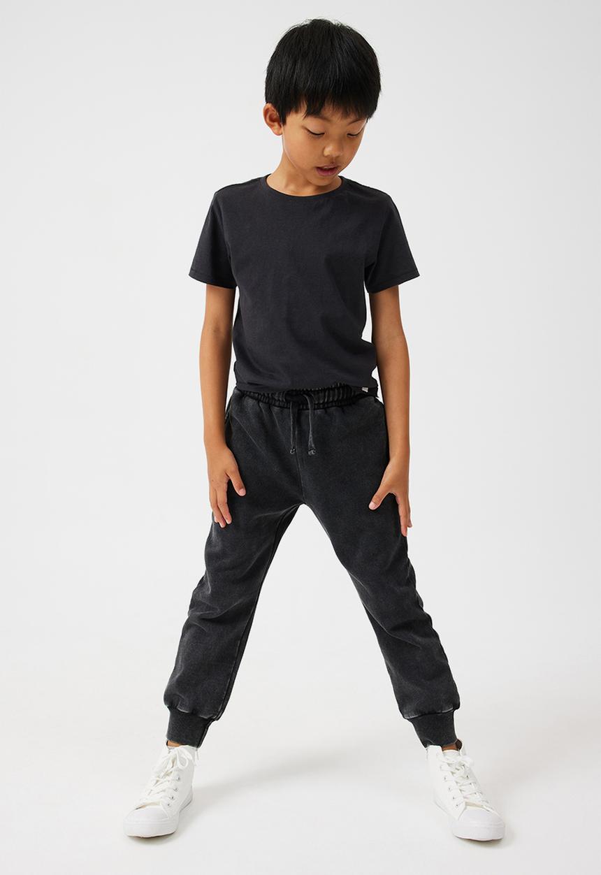 Cotton On - Marlo trackpant - black snow wash