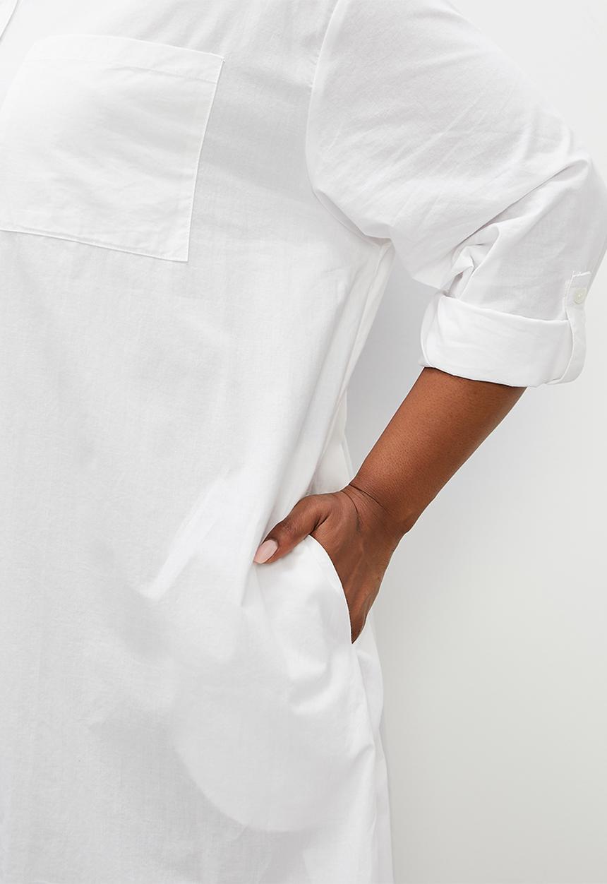 Superbalist - Shirt dress with pockets - white