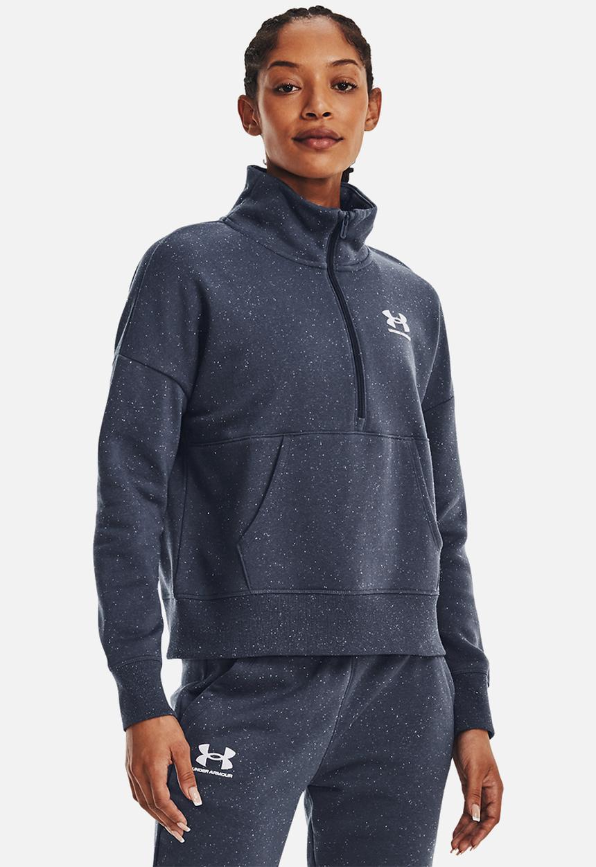 Under Armour - Rival fleece hz - downpour gray/white/white