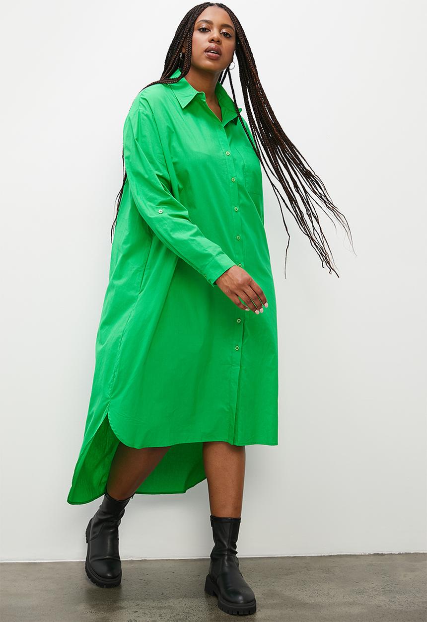 Superbalist - Shirt dress with pockets - green