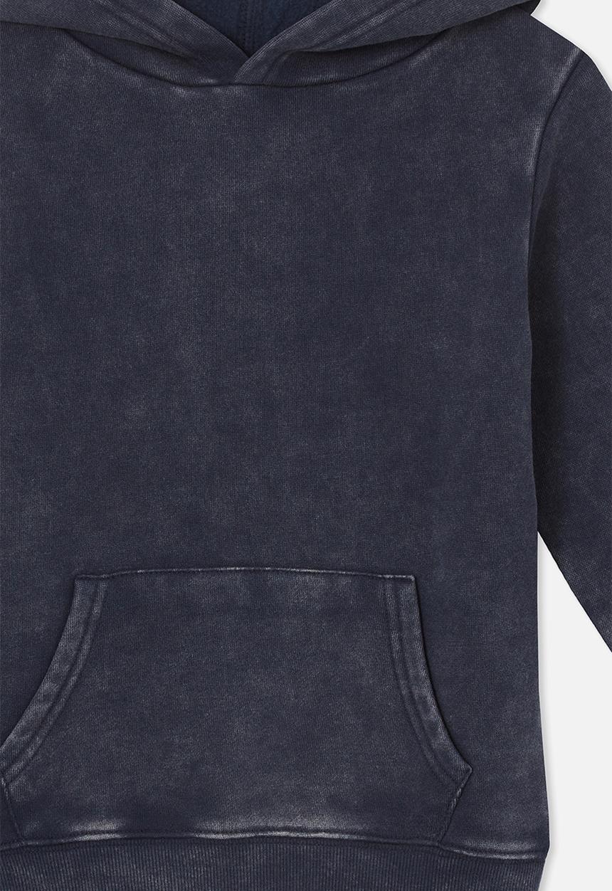 Cotton On - Milo hoodie - navy blazer snow wash