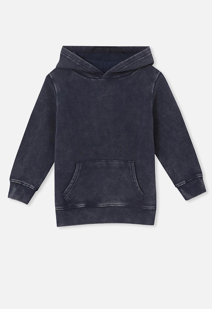 Cotton On - Milo hoodie - navy blazer snow wash