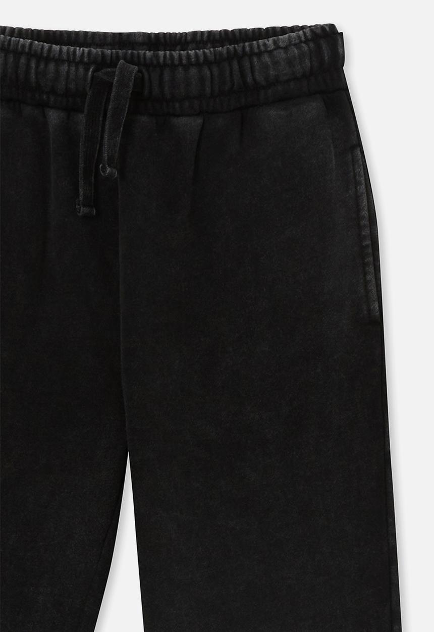 Cotton On - Memphis trackpant - black snow wash