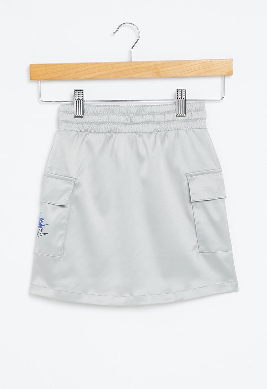 Nike - Nike girls woven cargo skirt - light smoke gray