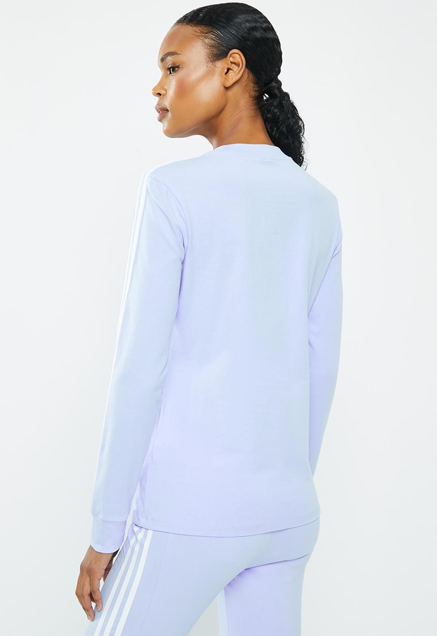 adidas Performance - W 3s long sleeve t - blue dawn/white